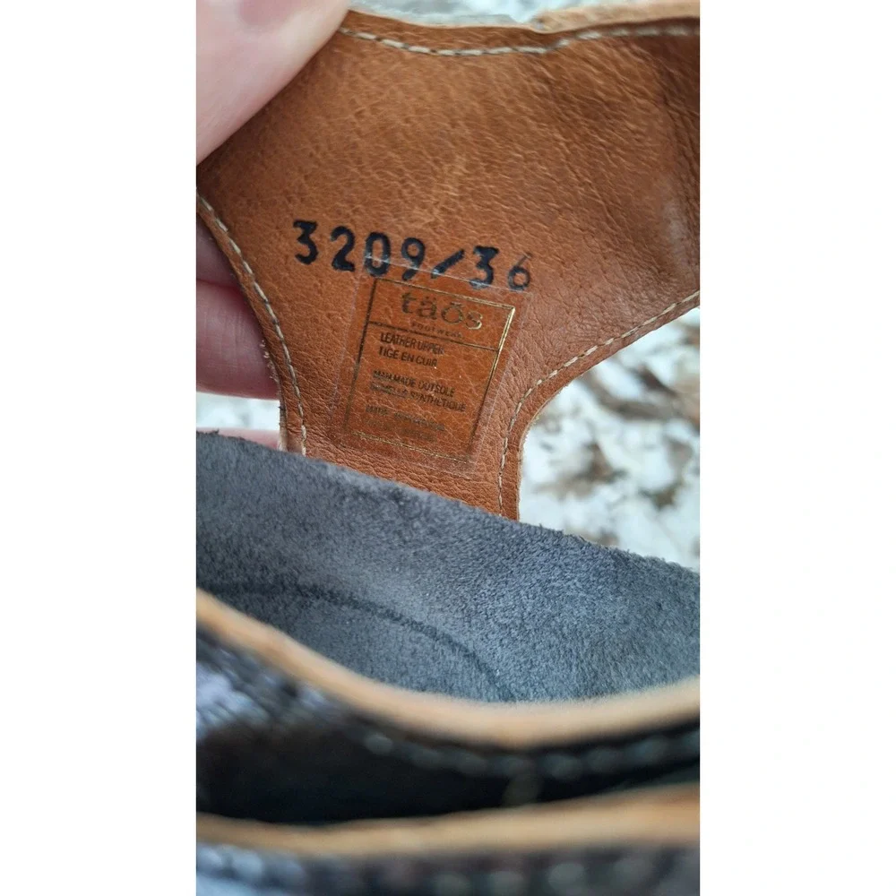 Taos Footwear measurements heel